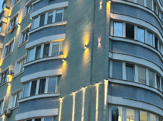 Подсветка фасада здания2